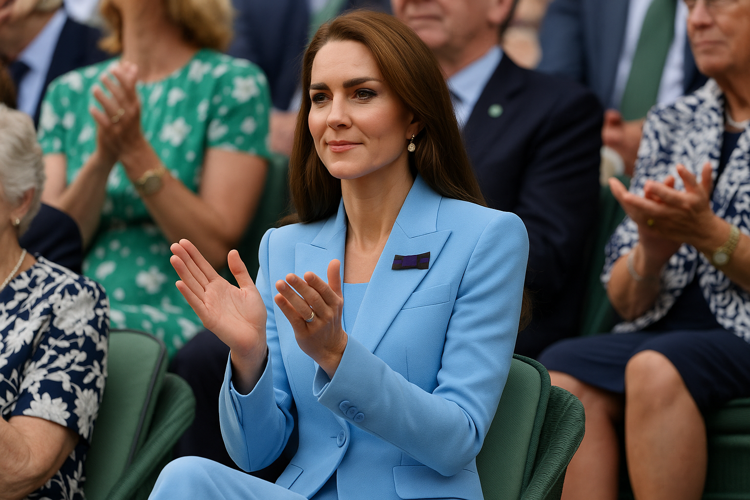 kate middleton wimbledon — Kate Middleton torna in pubblico: Wimbledon e il tailleur che infrange il protocollo (2)