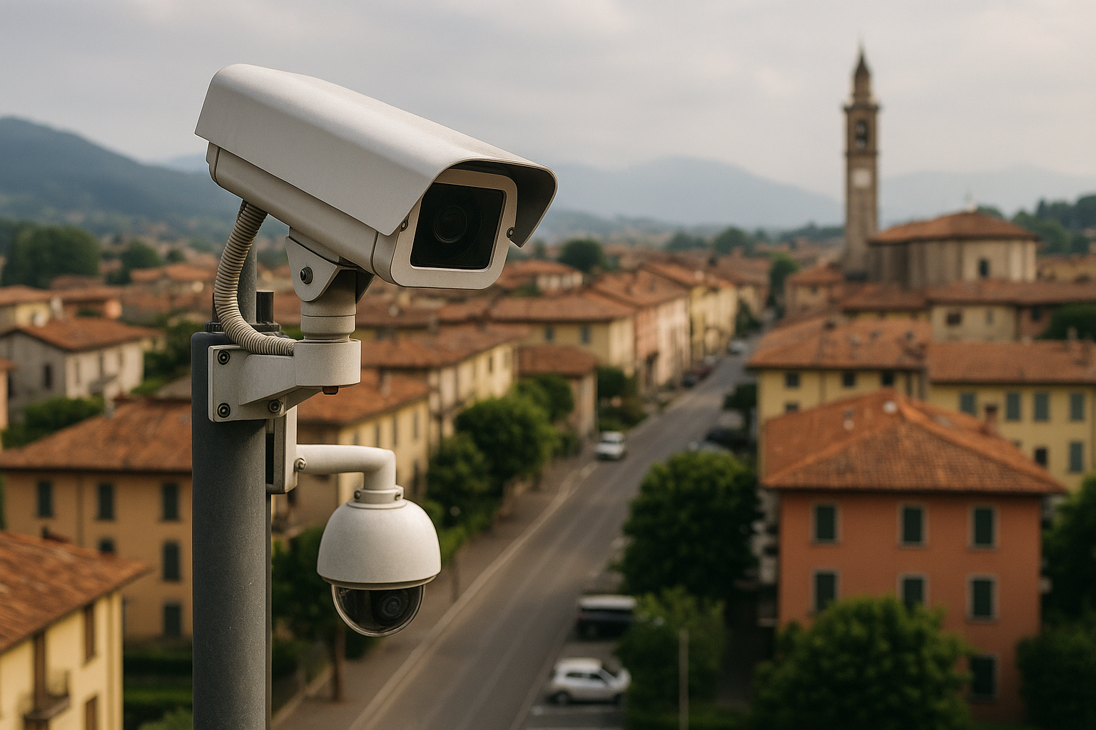 Almè (Bergamo): il comune della sorveglianza totale con una telecamera ogni 28 abitanti