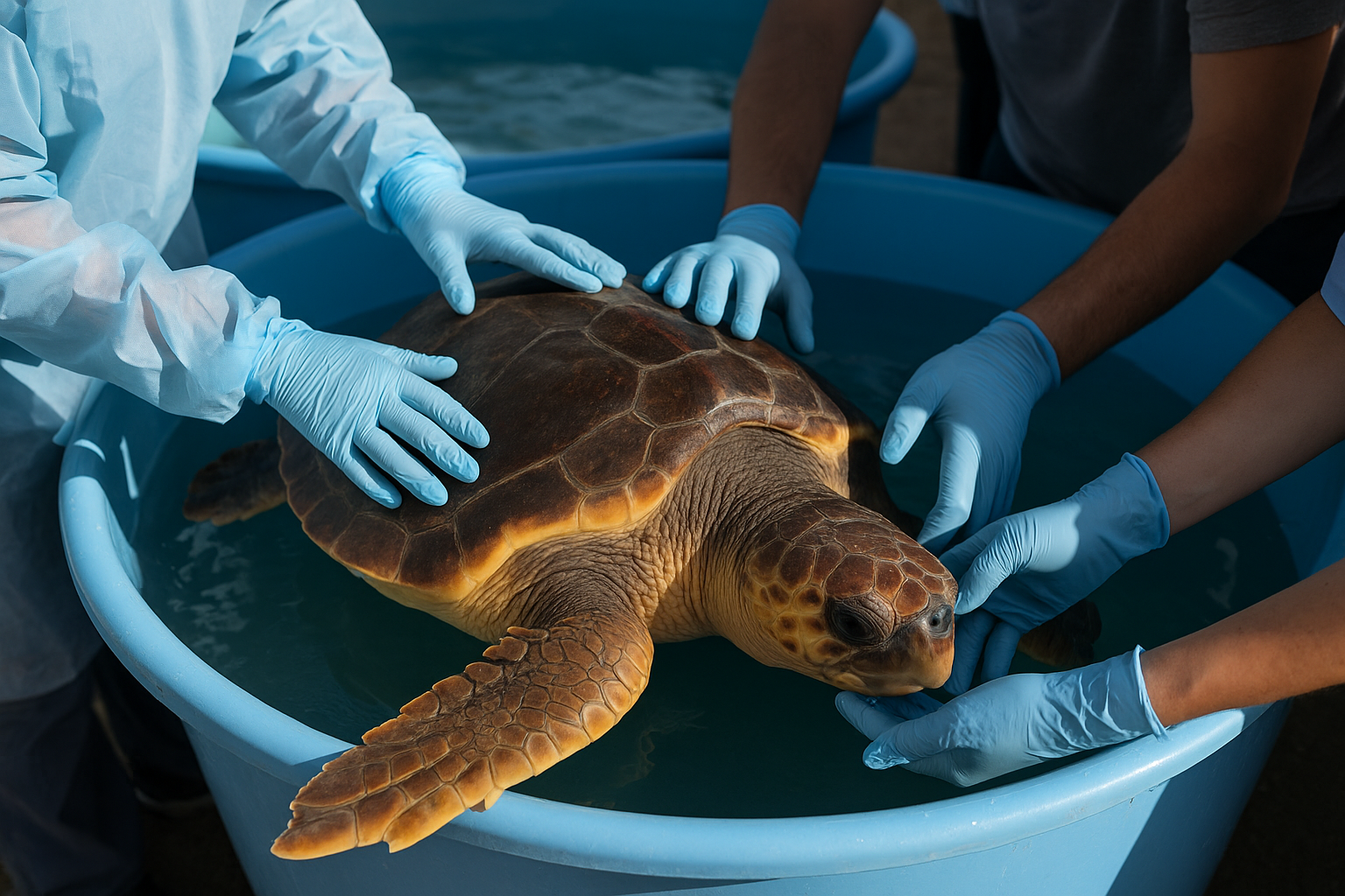 Nancy la tartaruga torna libera nell'Adriatico dopo il salvataggio dalla Fondazione Cetacea (2)