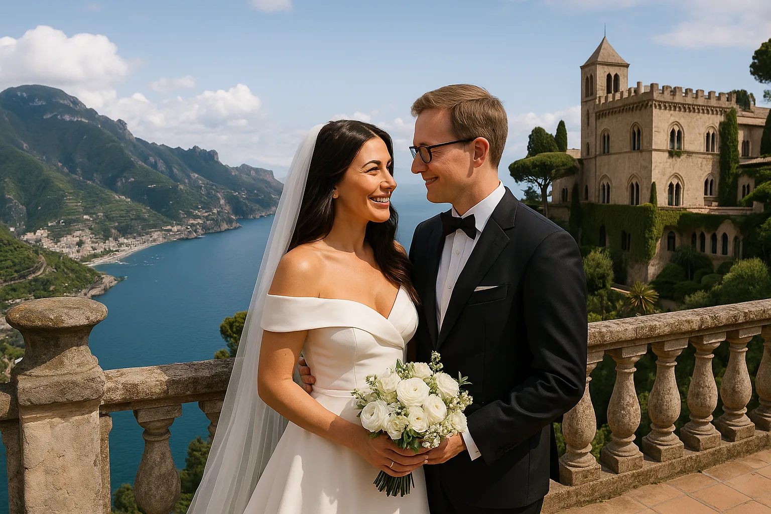 Ilary Blasi sposa Bastian Müller a Villa Cimbrone: quanto costa una notte nella dimora da sogno