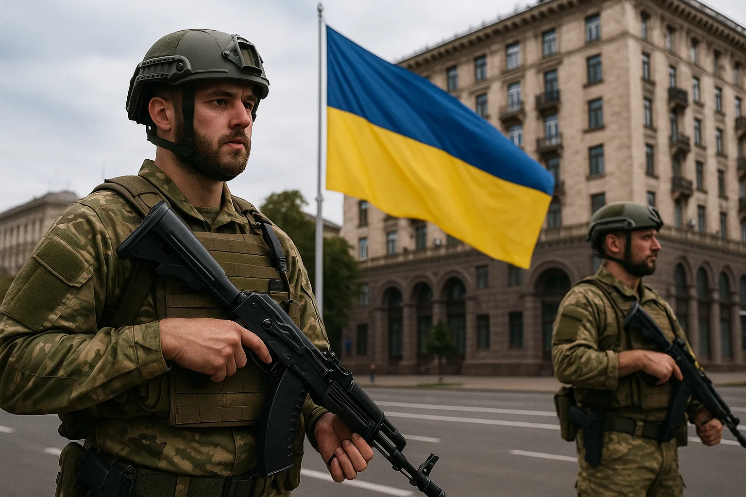 Zelensky celebra l'indipendenza ucraina sotto i droni russi: il 35esimo anniversario di Kiev (2)