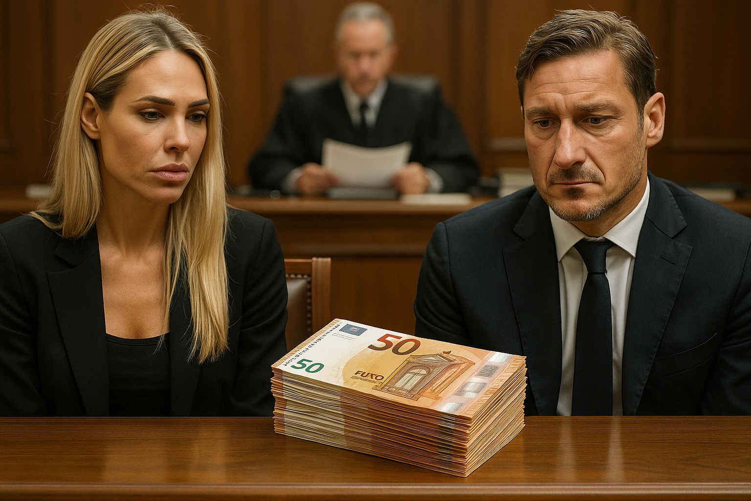 Blasi vs Totti: il giudice riduce l'assegno di mantenimento a 10.900 euro