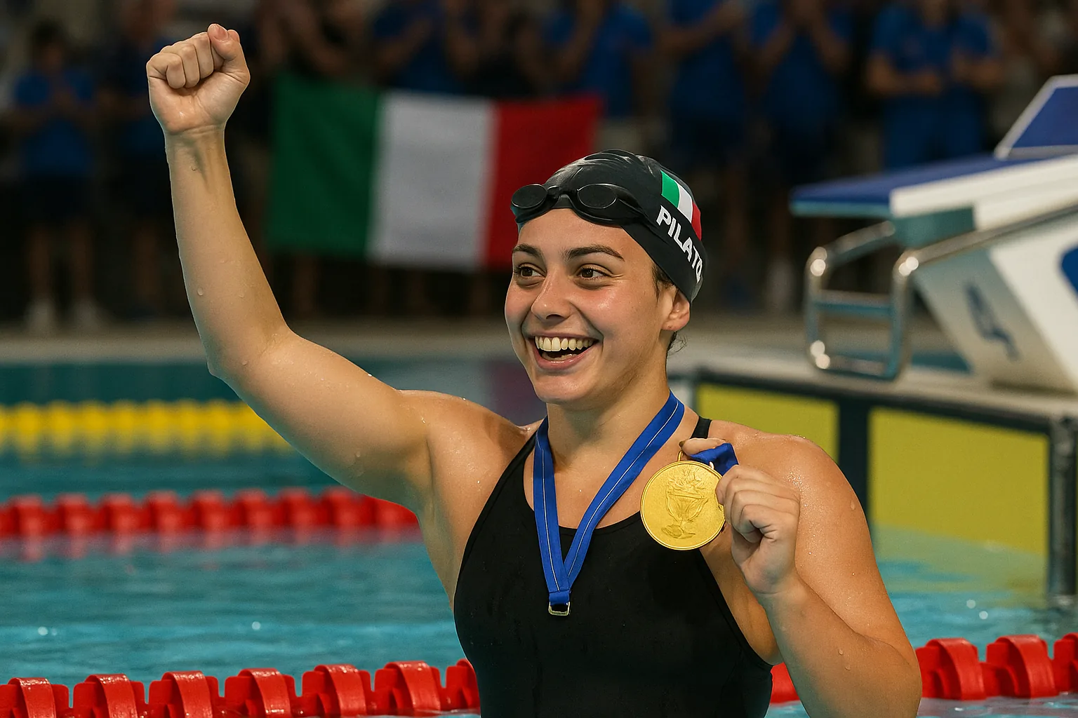 Benedetta Pilato, primo oro azzurro ai Giochi del Mediterraneo: la tarantina vince i 100 rana in casa