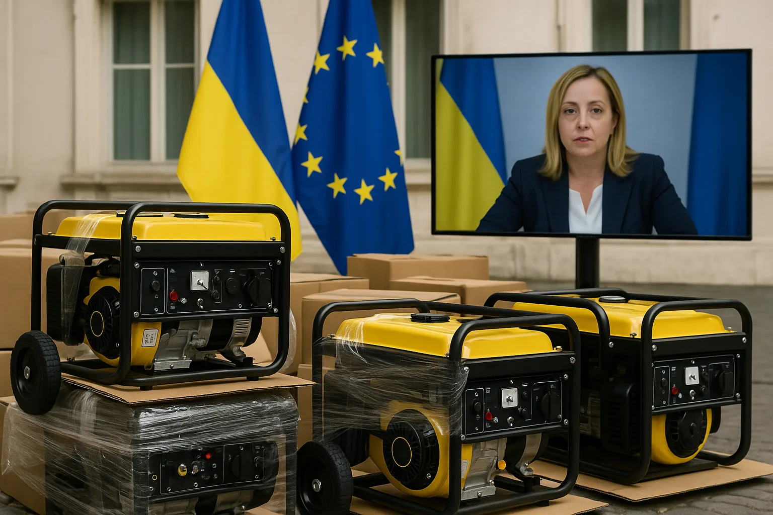 Meloni annuncia nuovi generatori per l'Ucraina: aiuti energetici per l'inverno 2026