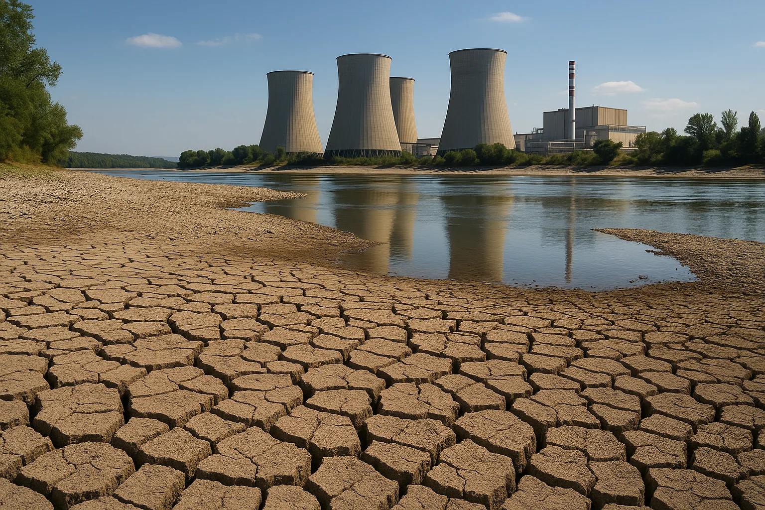 Crisi idrica in Europa: il Danubio in secca spegne il nucleare in Romania e Ungheria