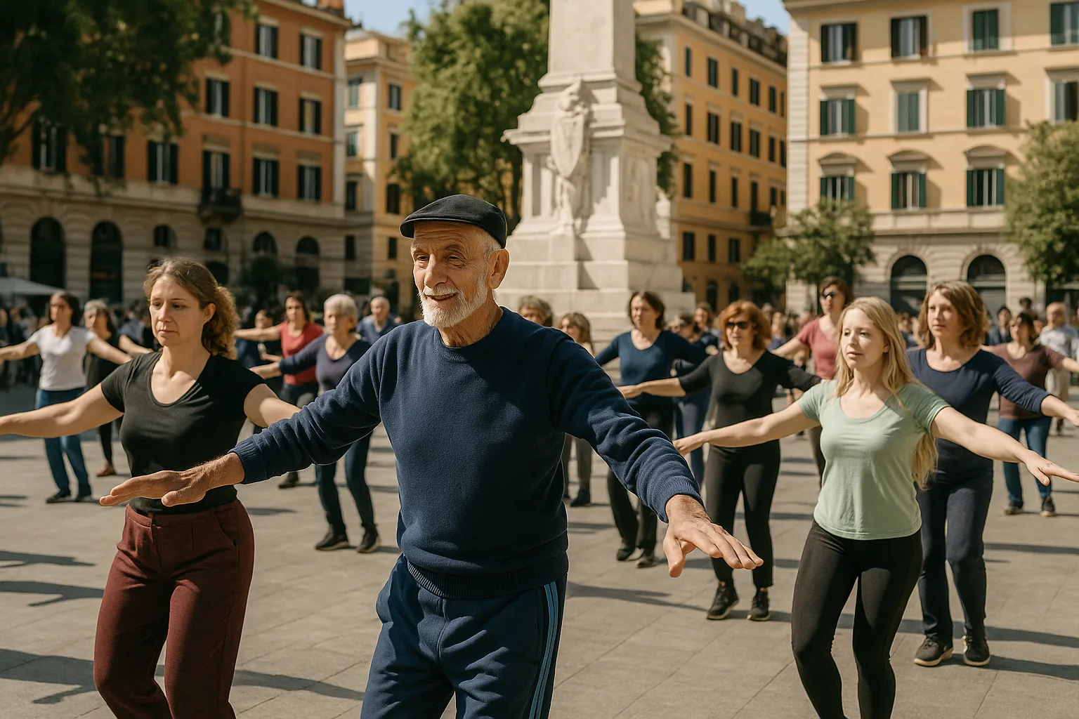 Pasquale Iannotta, il maestro di danza virale di Testaccio che balla ogni pomeriggio con l'allieva di 80 anni