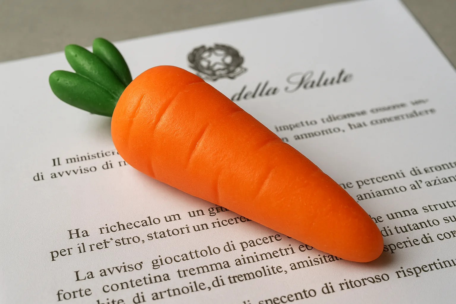 Giocattolo richiamato dal ministero della Salute: tremolite (amianto) nella sabbia della carota
