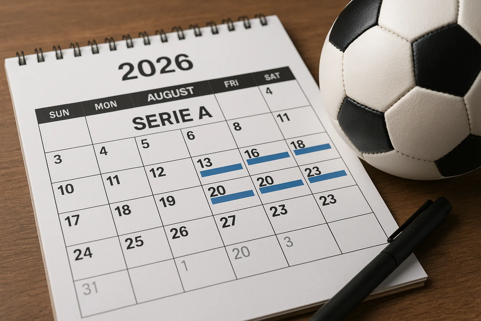 Serie A 2026-2027: calendario e novità della stagione