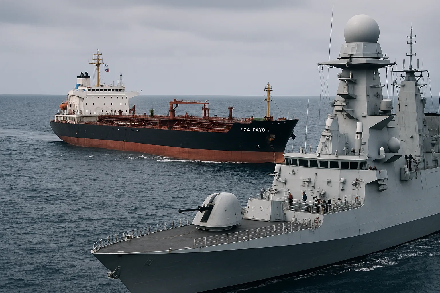 Marina italiana abborda petroliera della "flotta ombra" russa a ovest di Pantelleria (2)