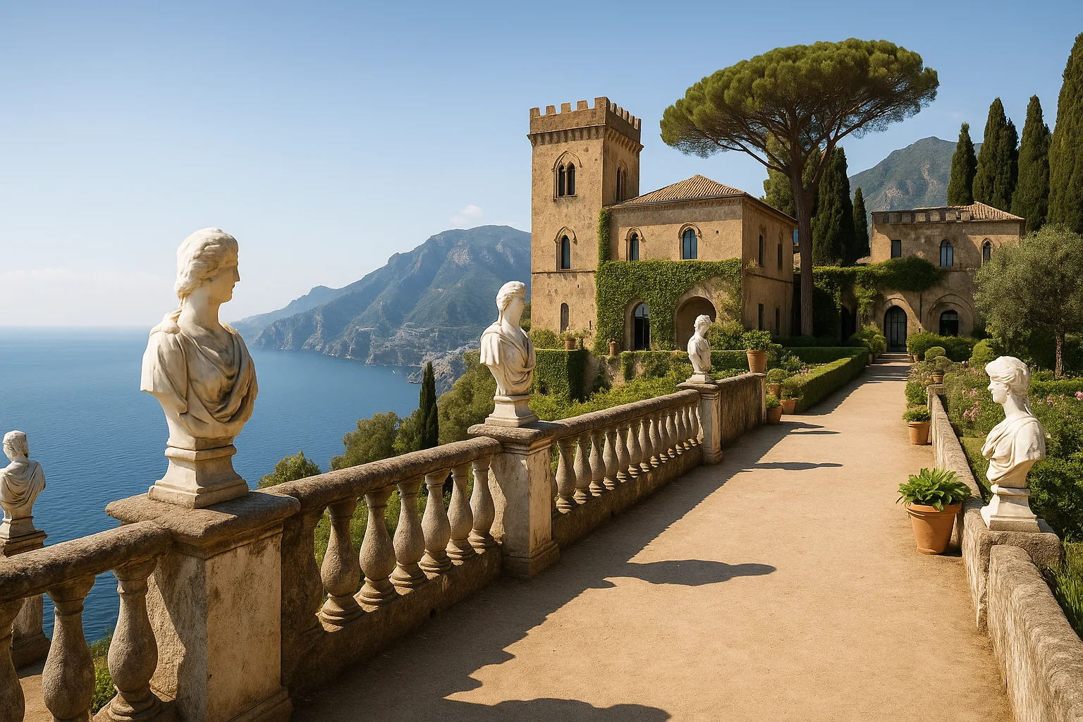 Ilary Blasi sposa Bastian Müller a Villa Cimbrone: quanto costa una notte nella dimora da sogno (2)