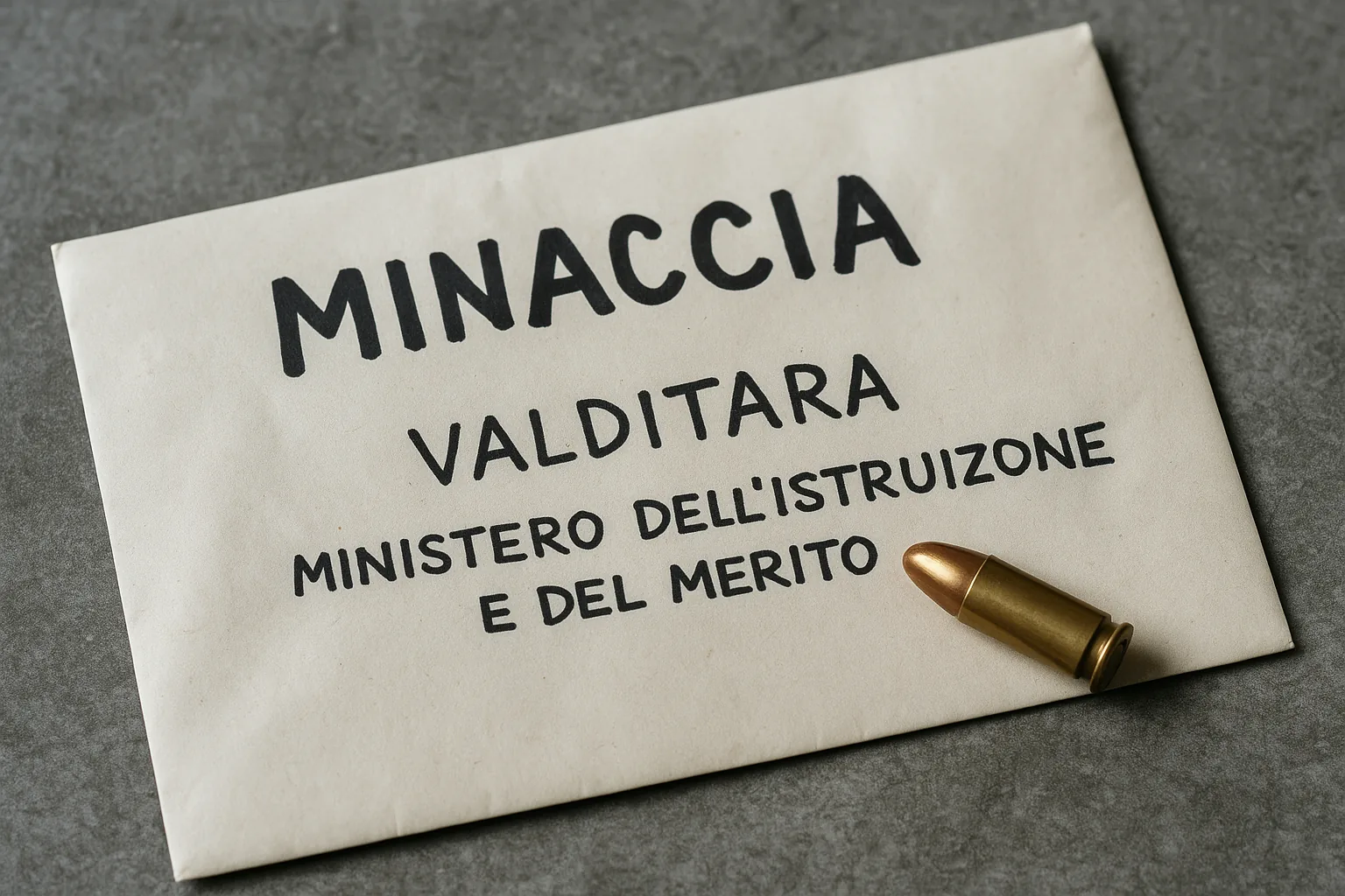 Minacce e proiettile al ministro Valditara: la solidarietà di Meloni