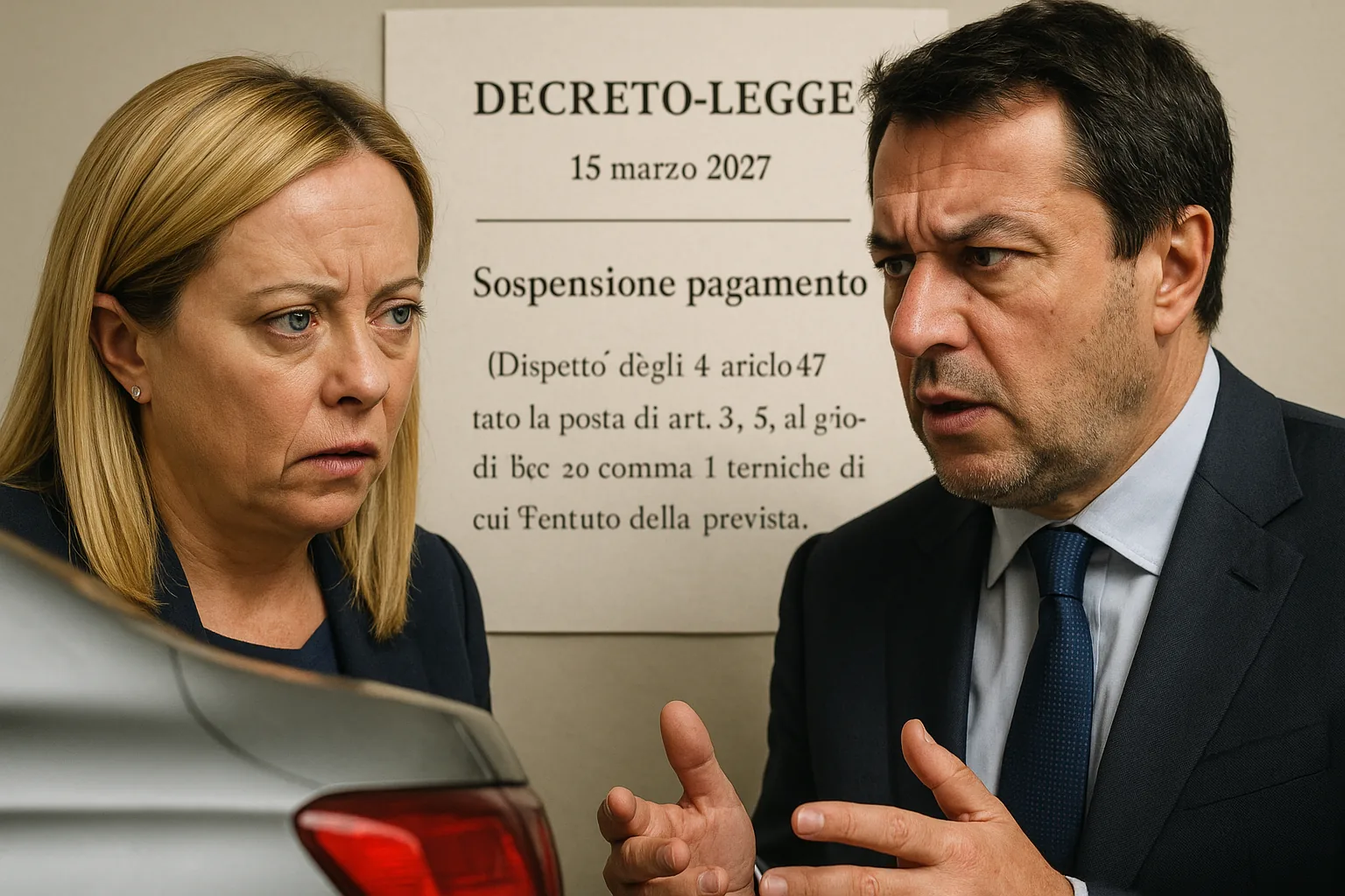 Bollo auto sospeso nel 2027: cosa cambia davvero e il duello Meloni-Renzi