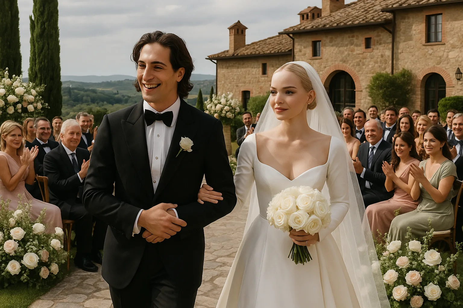 Damiano David e Dove Cameron sposi in Toscana: le nozze del 25 settembre a Castiglion del Bosco (2)