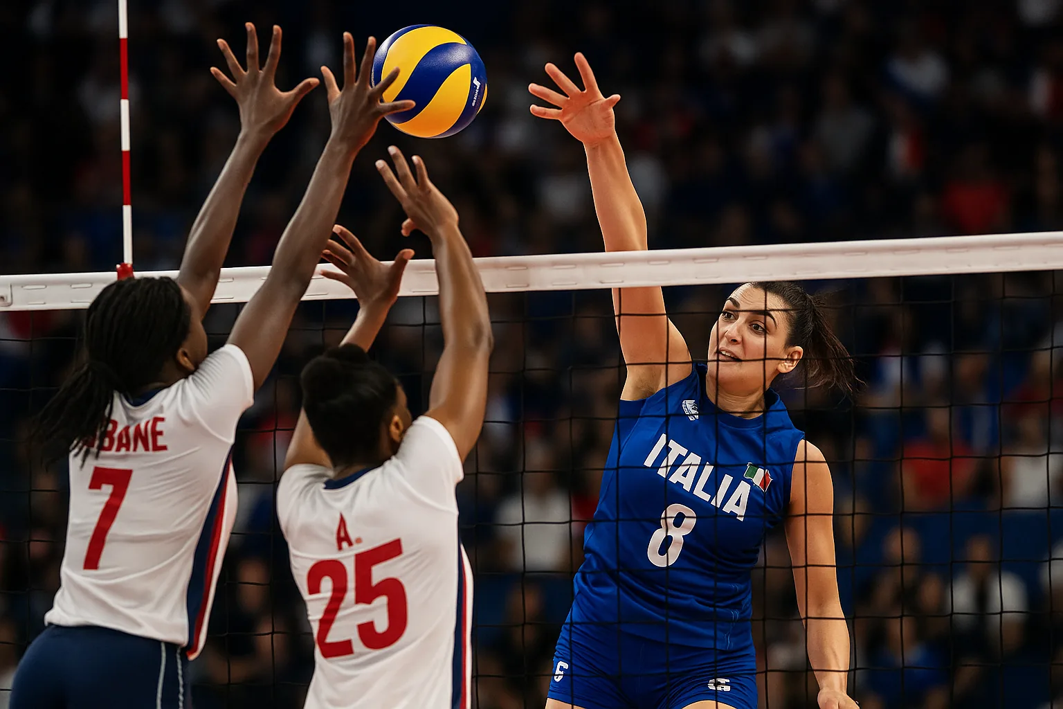 Italia batte la Francia 3-1 agli Europei di volley: le azzurre chiudono il girone al primo posto (2)