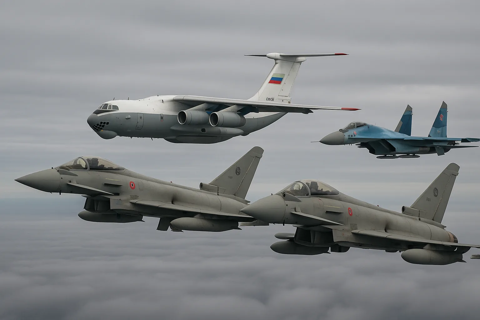 Jet russi violano lo spazio aereo Nato: Eurofighter italiani decollano dalla Lituania