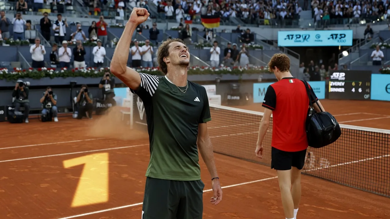 Zverev nuovo numero 1 mondiale: Sinner scende dal trono dopo 95 settimane