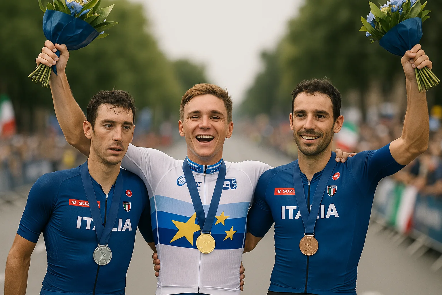 Evenepoel campione europeo di ciclismo, Ciccone argento al fotofinish: l'amarezza dell'abruzzese