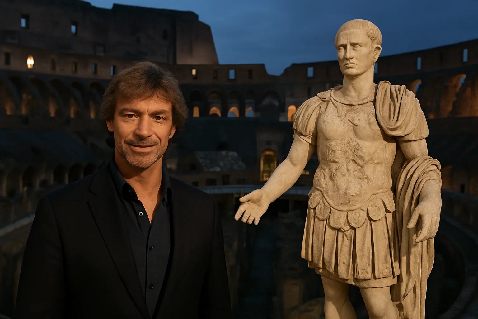 Alberto Angela racconta Giulio Cesare dal Colosseo: la serata evento su Rai1