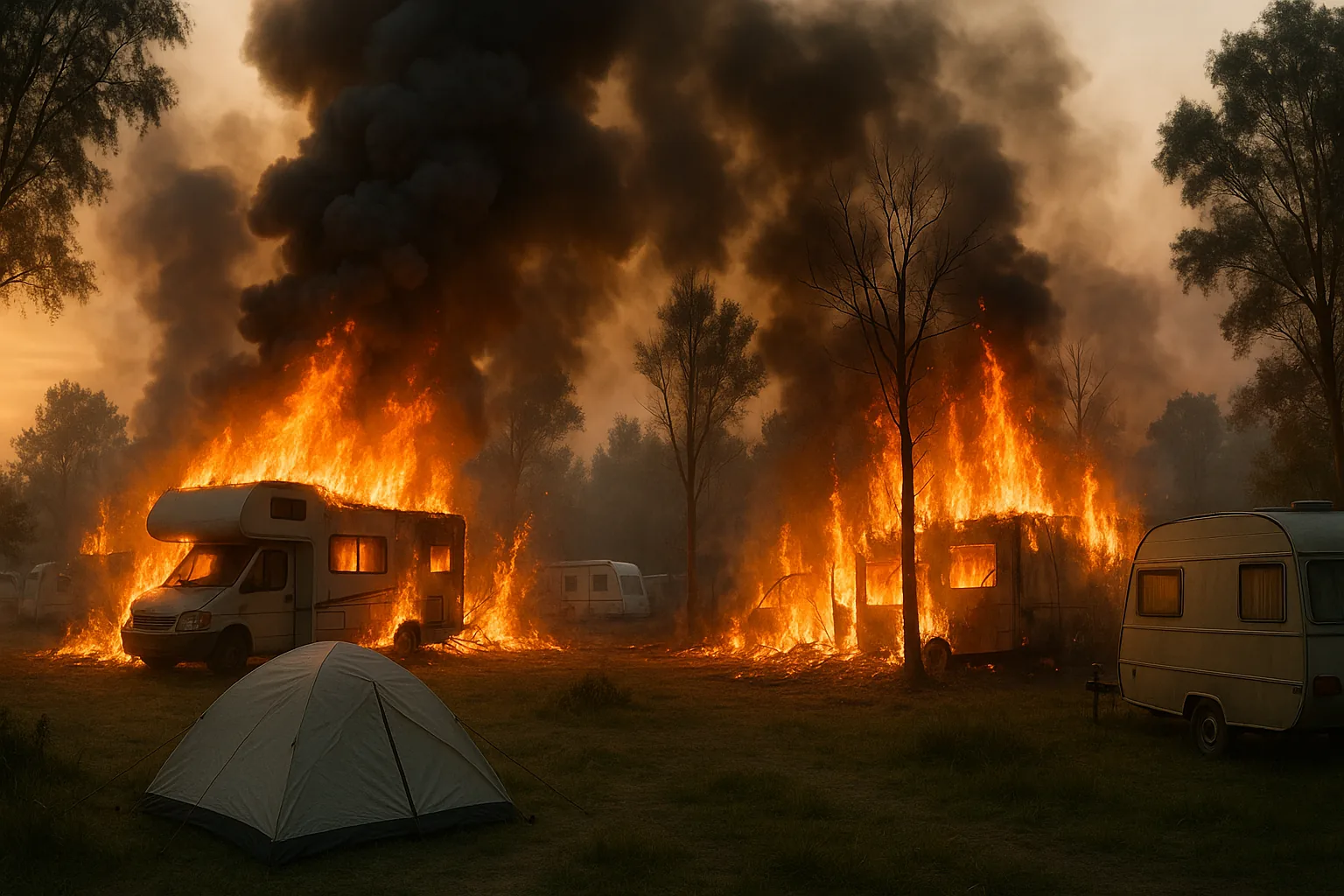 Incendio al camping di Peschiera del Garda: 24 persone in ospedale (2)