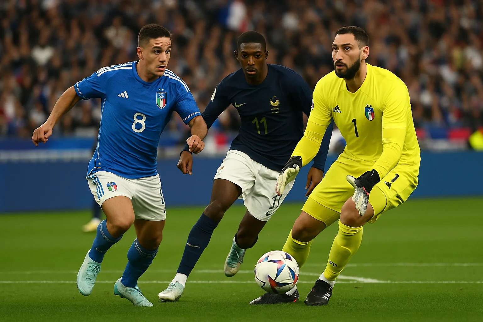 Italia-Francia a Saint-Denis: Donnarumma monumentale e una squadra che convince oltre il risultato