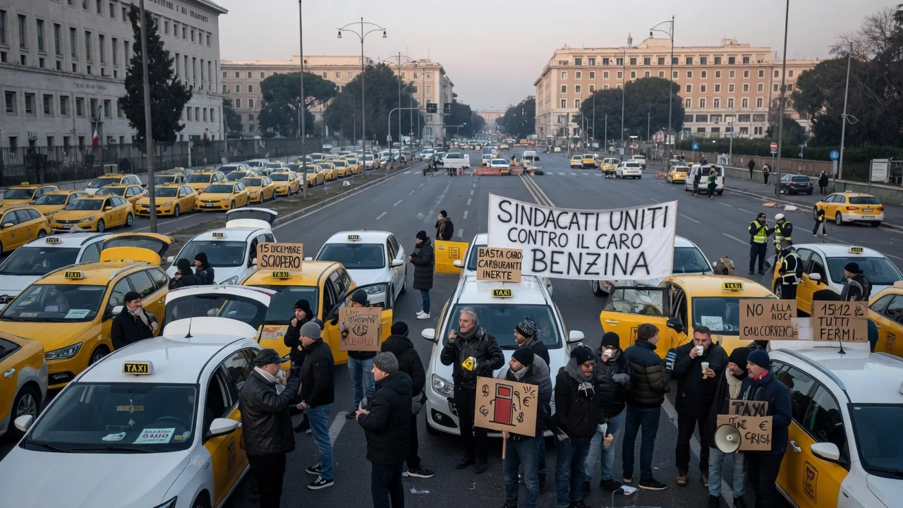 Taxi, sciopero nazionale il 15 dicembre contro il caro carburanti